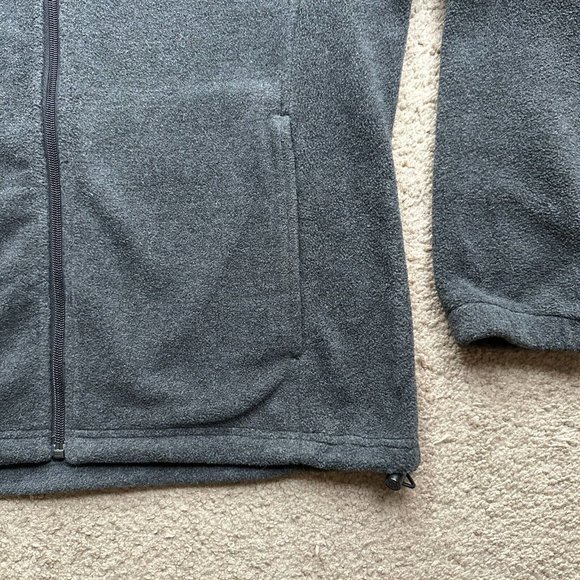 Columbia Jacket Mens Large Grey Full Zip Mock Neck Fleece Pockets Athletic - Picture 6 of 12